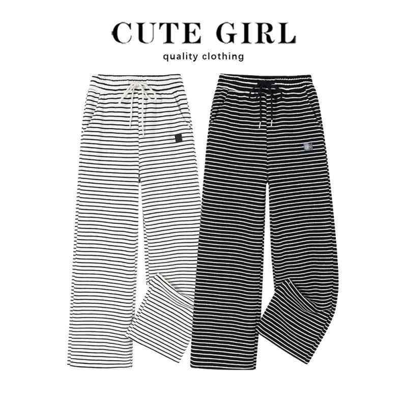 パンツ スウェット レディース ボトムス 快適 カジュアル 女性 秋冬 ストレート スウェットパンツ ハイウエスト ドレープ ワイド レッグ 裏起毛