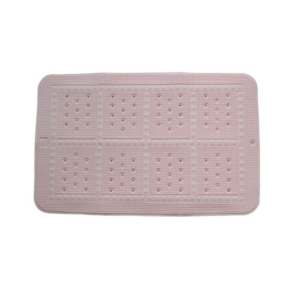 （まとめ）滑り止めバスマット Sサイズ ピンク(×2セット)