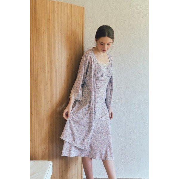 ブラックラベル)高級感と洗練された感覚 ポリ30D ペイズリー柄 ガウンD_J(VGNA207A)