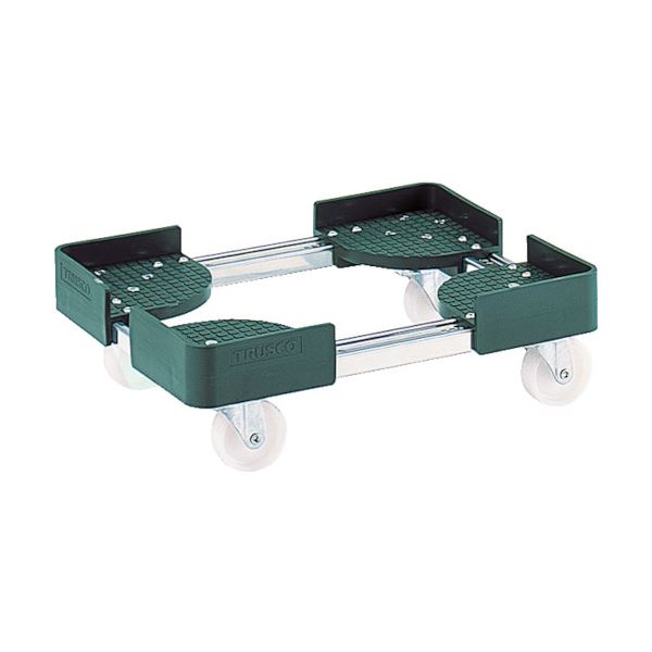 TRUSCO伸縮式コンテナ台車 内寸300-400x500-600 SUS製 FCD-3050SUS 1台 組立式