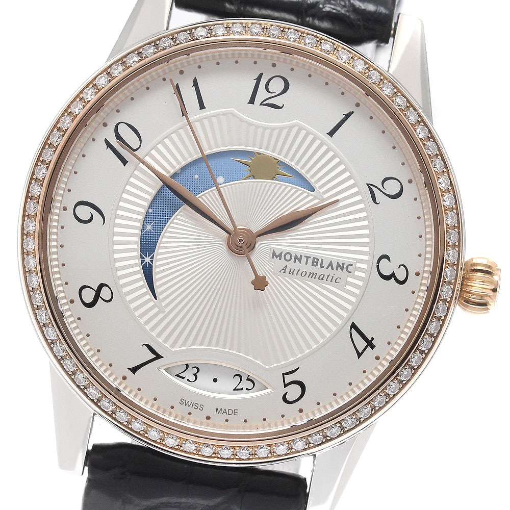 モンブラン MONTBLANC 112499 ボヘム ムーンフェイズ ダイヤベゼル 自動巻き レディース _944472【中古】