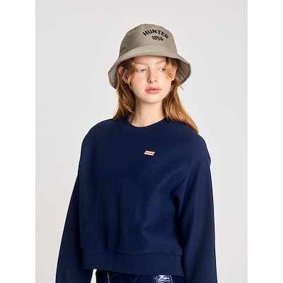 ブリスタージャガードプライムオーバークルーネックニットプルオーバー