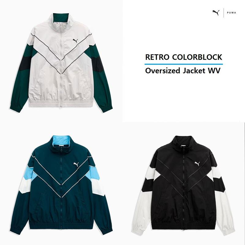 RETROカラーブロック オーバーサイズ ウーブン ジャケット 634278-05 06 51 RETRO COLORBLOCK Oversized Jacket WV