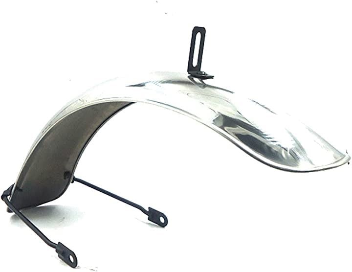バイク オートバイ スーパーカブ リトルカブ フロント フェンダー C50 C70 C90 汎用(シルバー)