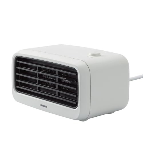 TOPLAND(トップランド) セラミックヒーター 200W 足元ヒーター 小型 省エネ 速暖 卓上 トイレ 洗面所 脱衣所 転倒防止センサー搭載 ホワイト SC-CH23WT