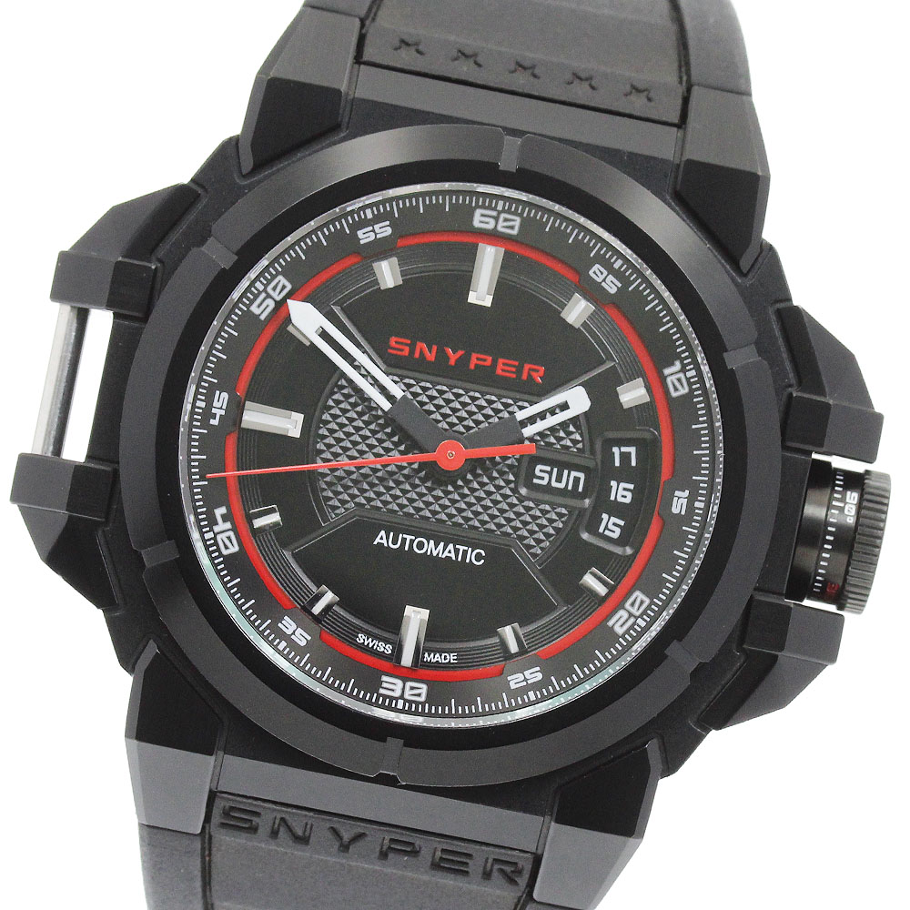 スナイパー SNYPER 20.200.OR スナイパー2 ブラック デイデイト 自動巻き メンズ 極美品 _962225【中古】