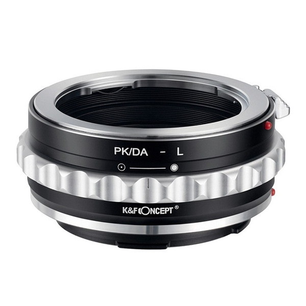 KF-DAL レンズマウントアダプター (ペンタックスKマウント(DAレンズ対応)レンズ Lマウント変換) 絞りリング付き