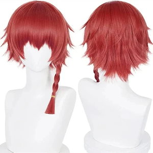 メガ割ブルーロック BLUE LCK 黒名蘭世 風 コスプレウィッグ かつら ハロウィン 専用ネット129102