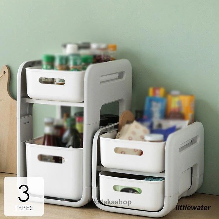 日用雑貨 キッチン雑貨 キッチン用品 小物入れ 収納 隙間収納 ラック キャスター 自由自在 無地 すっきり ホワイト ーすっきり ャス