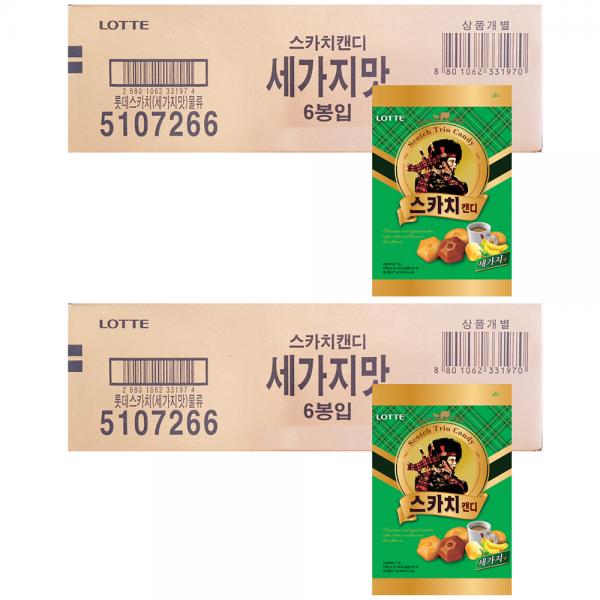 ロッテ製菓スコッチキャンディの3種類の味 롯데제과 스카치 캔디 세가지맛