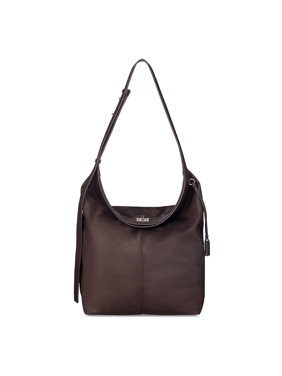 【JOY GRYSON】 25FW SELI BUCKET BAG NYLON : CHOCO BROWN