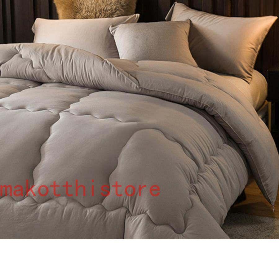 羽毛布団 洗える肌掛け布団 柔らか 通気性いい 掛ふとん 掛け布団 冬掛布団 洗える セミダブル 一年中使え 無地カラー 汚れにくい 冬掛布団 羽毛ふとん