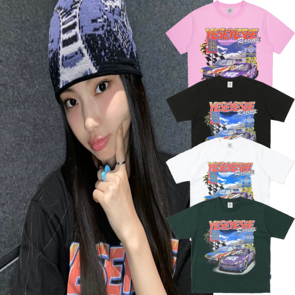 (G)I-DLE ウギ 着用/newjeans ヘイン 着用/Racing 22 Tee/ユニセックス/4カラー