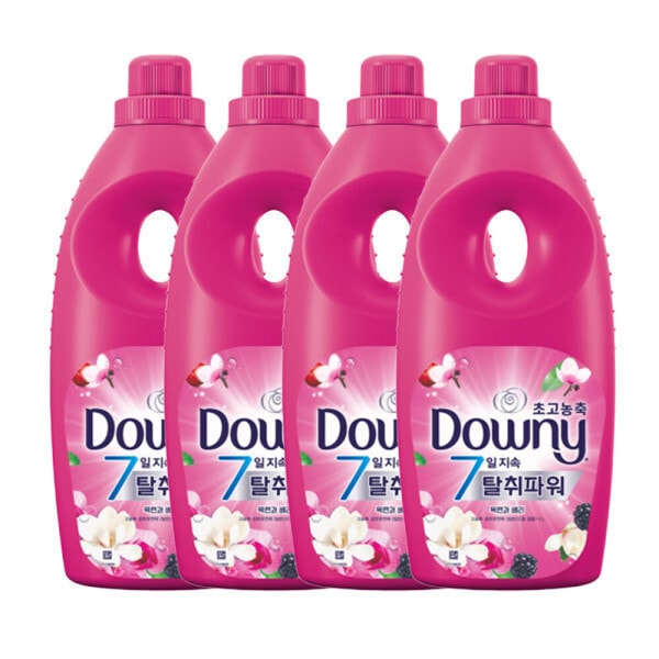 ダウニー脱臭パワー モクレンとベリー 超高濃縮ファブリックコンディショナー 本品 1L 4個 (贈呈品なくなり次第贈呈終了)
