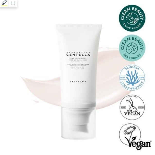 [リーフセーフ] スキン1004 マダガスカル センテラトーン ブライトニング トーンアップ サンスクリーン 50ml