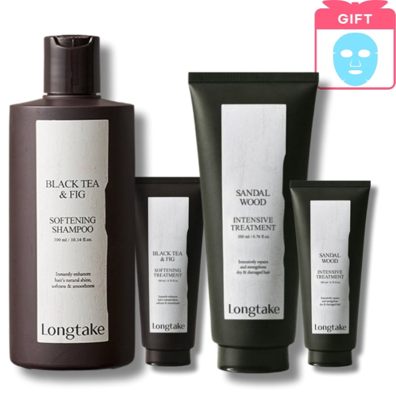 [企画セット]シャンプー300ml+100ml＆トリートメント200ml+100ml/サンダルウッド / ブラックティー＆フィグの香り/