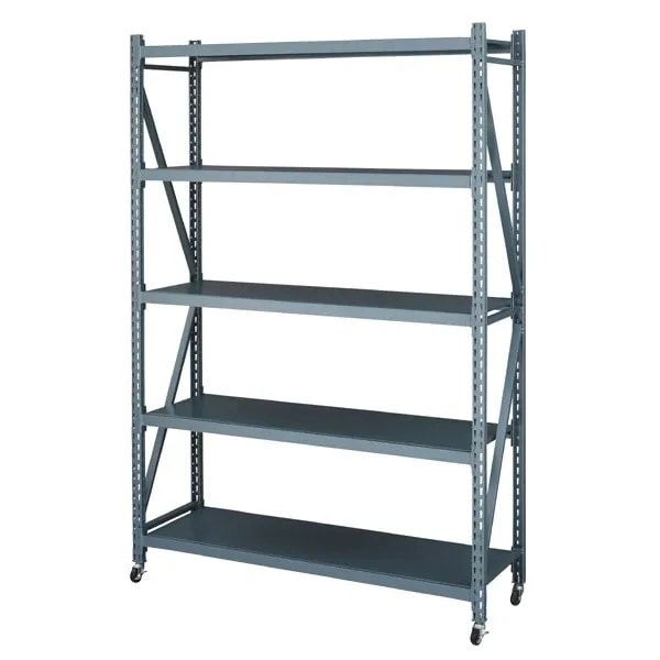 オープンラック 4段 ボルトレスラック ミリタリー調 スチール製 幅129cm