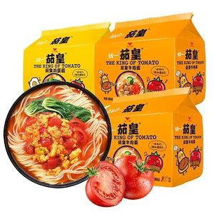統一大統領トマト皇帝即席麺 トマト卵麺 トマト牛肉麺 袋入り即席麺 S2