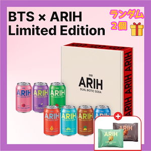 【韓国限定】ARIH デュアルバイオティックソーダ 7in1 パッケージ 355ml×7缶＋ARIHモダンヌードル2個 BTS企画 限定セット ゼロシュガー 低カロリー