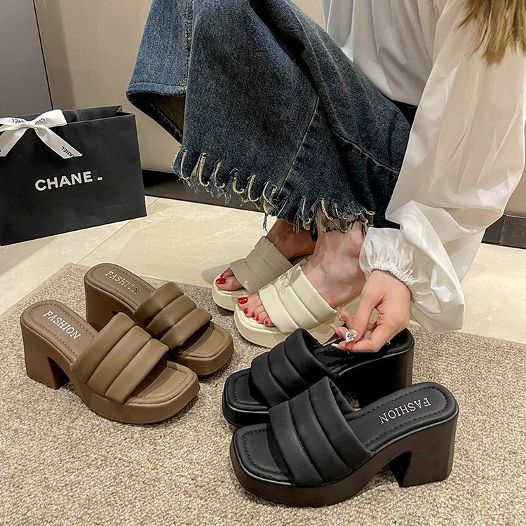 【1つ買うと10個無料】韓国ファッション 厚底サンダル ヒール9cm 美脚サンダル レディース 靴 レディース