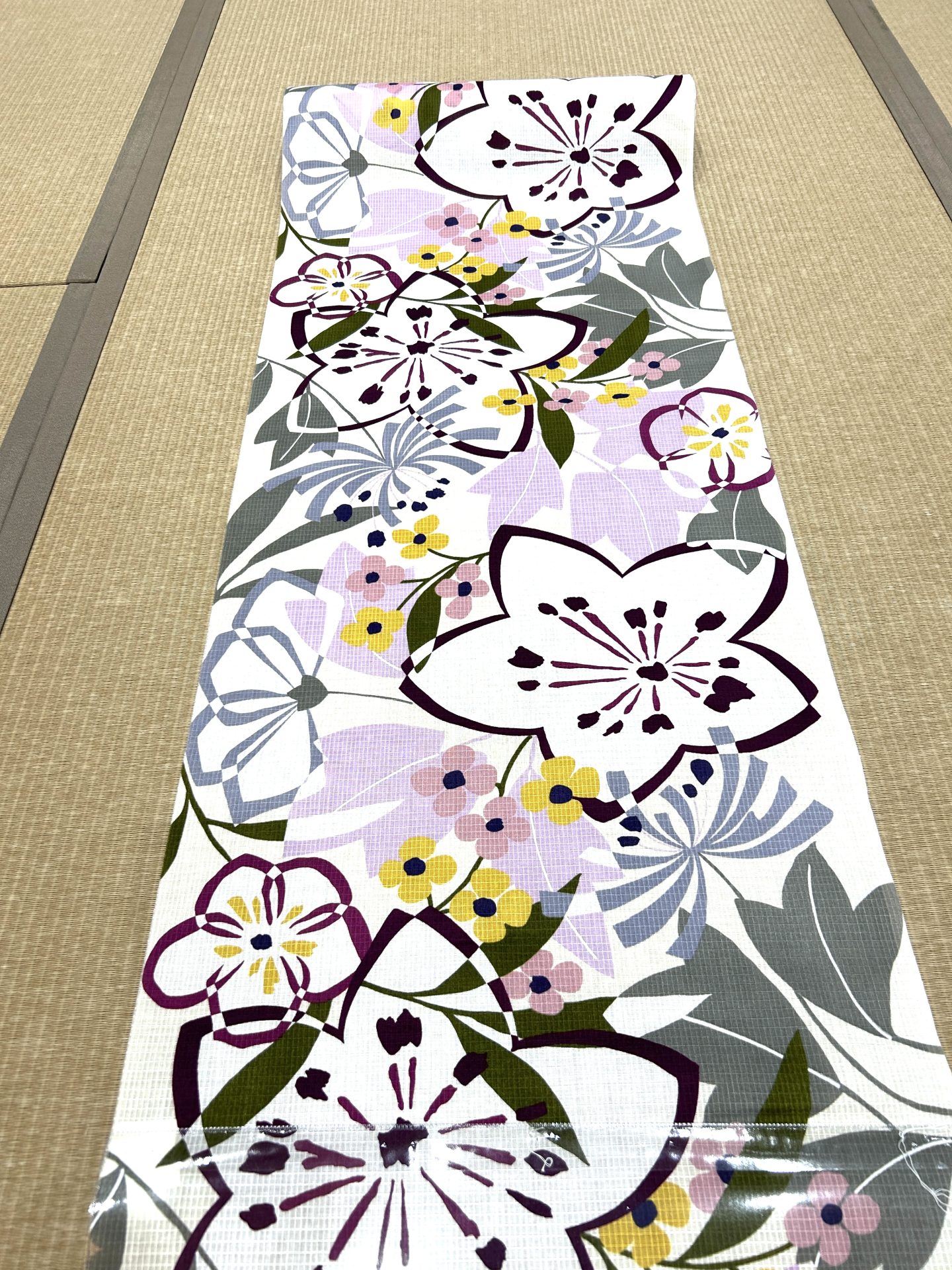 ゆかた 桜七軒 綿紅梅 アネモネ風 [yukata018] 6,160円