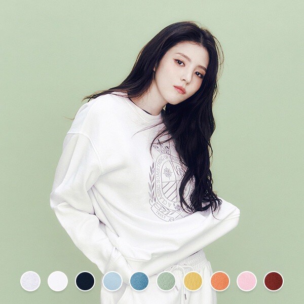 ハン·ソヒ 324510 女 アンブラッシュド テリー マンツーマンTシャツ