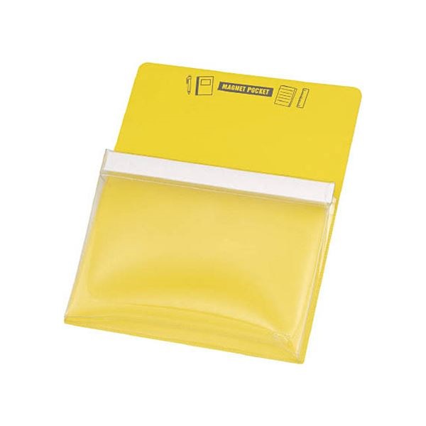 （まとめ） TRUSCO マグネットポケットA4用黄 MGP-A4-Y 1枚 [x10セット]
