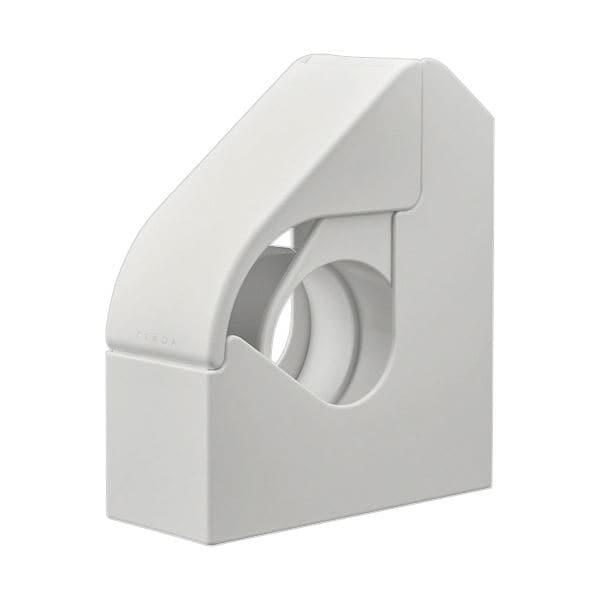 （まとめ） キングジムスターダ テープカッター（ケース付き） 白 STA010-W 1個 (×3セット)