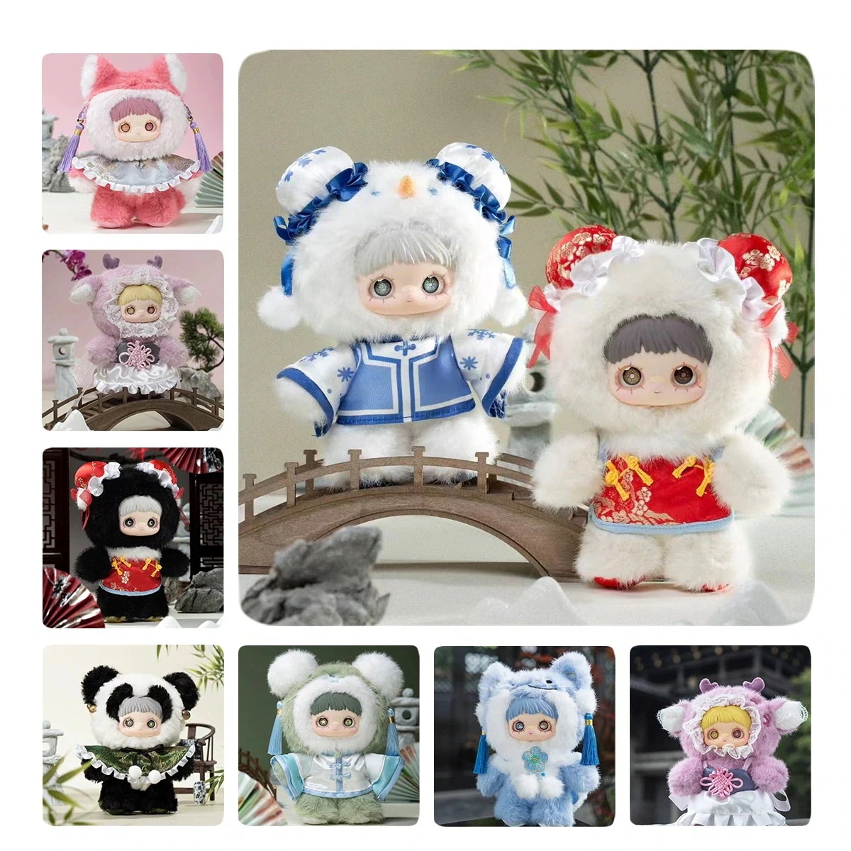 【公式正規品】新品登場maymei シークレット パンダドール中国宮廷風 春の詩シリーズ かわいいフィギュア マスコット グッズ 誕生日プレゼント ブラインドボックス インテリア 今すぐ届く现货