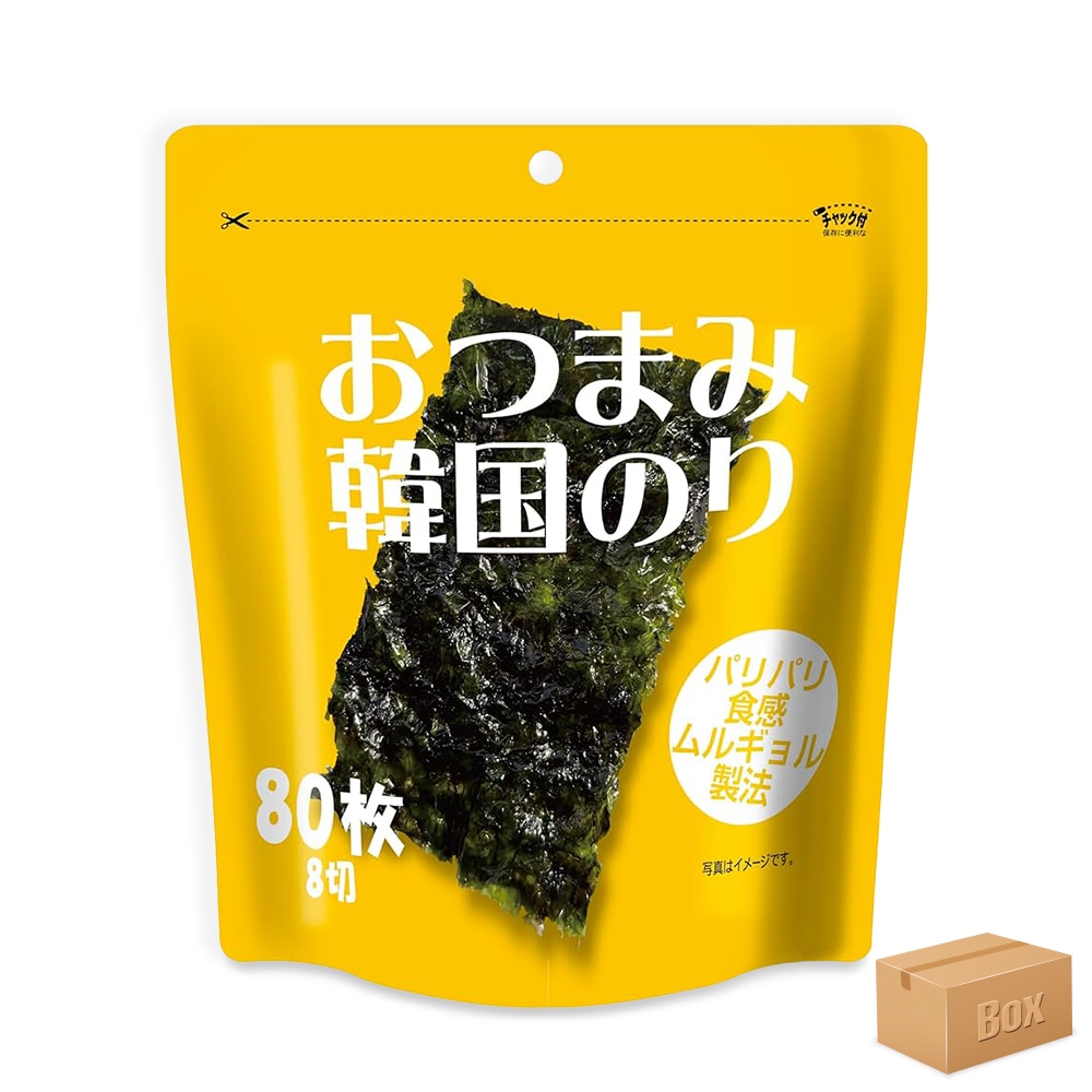 おつまみ韓国のり 80枚×18袋(1ケース)