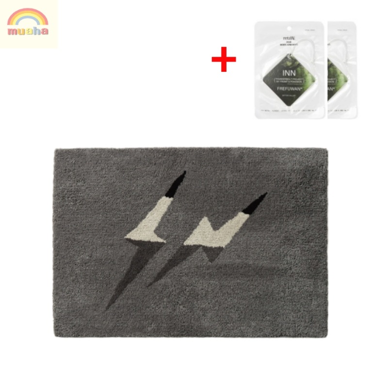 【限定】TBP PLUSH TOY BLACK M SIZE RUG GREY ピカチュウカーペットグレー Fragment x Pokemon INN Thunderbolt Project