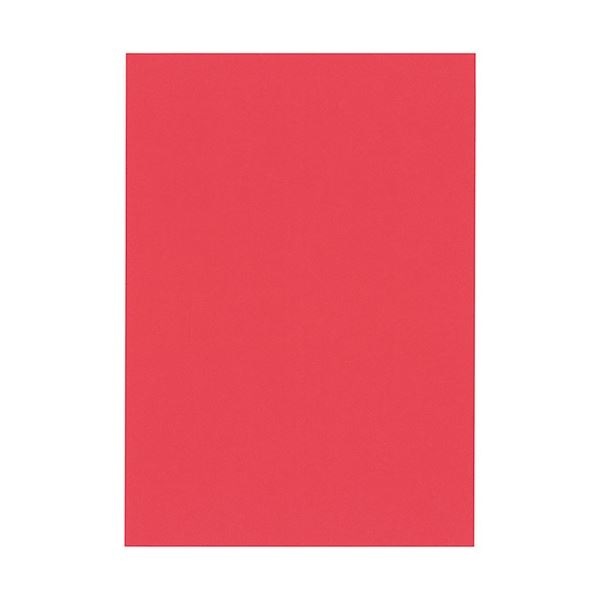 北越コーポレーション 紀州の色上質 A4 Y目 超厚口 赤 1冊（100枚）