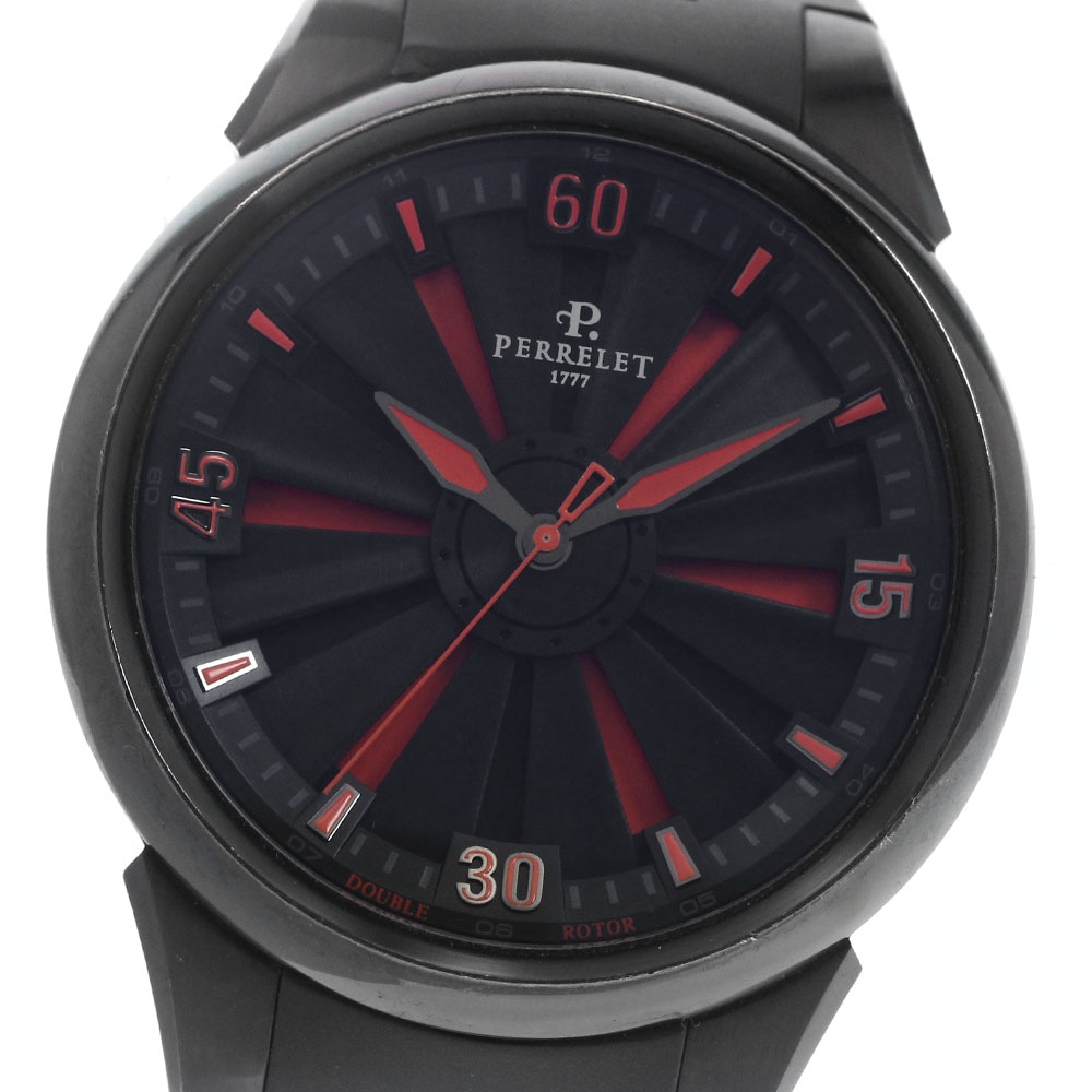 ペルレ PERRELET A1047 タービン DLC 自動巻き メンズ _899157【中古】