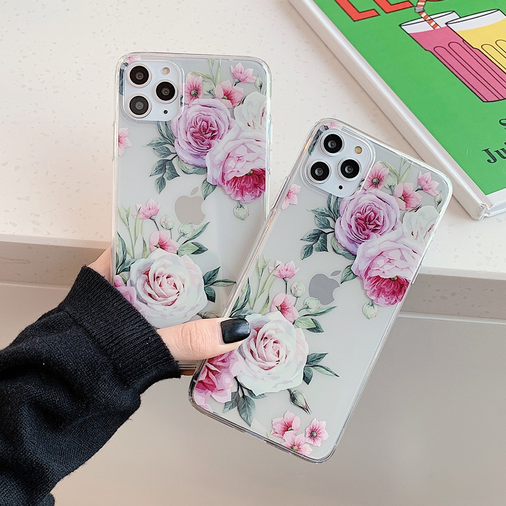 小さな生花と葉iPhoneiPhone11 2021年レディースファッション福袋特集 高い素材 ProMax携帯電話ケースSE