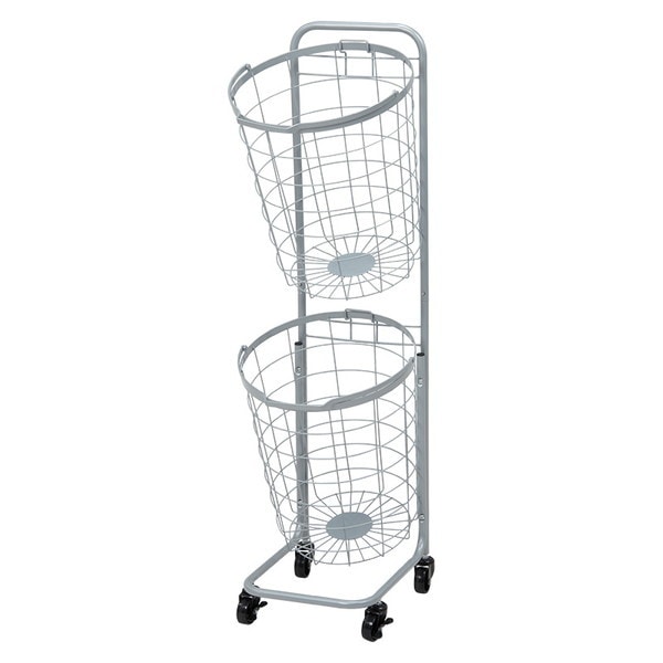 KR-3972GY 2段ランドリーラック スカイグレー メーカー直送