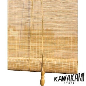 竹 すだれ 竹簾ーテン 竹カーテン 竹ローラーシェード 屋外屋内 光フィルタリング キッチンオフィスパティオ用の換気カーテン