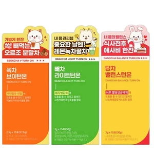 【正規品】 SSOK CHA ペチャライトターンオン 15包/ダンチャバランス ターンオン15包/速車Vターンオン15包/オリーブヤング ダイエット/ダイエット茶
