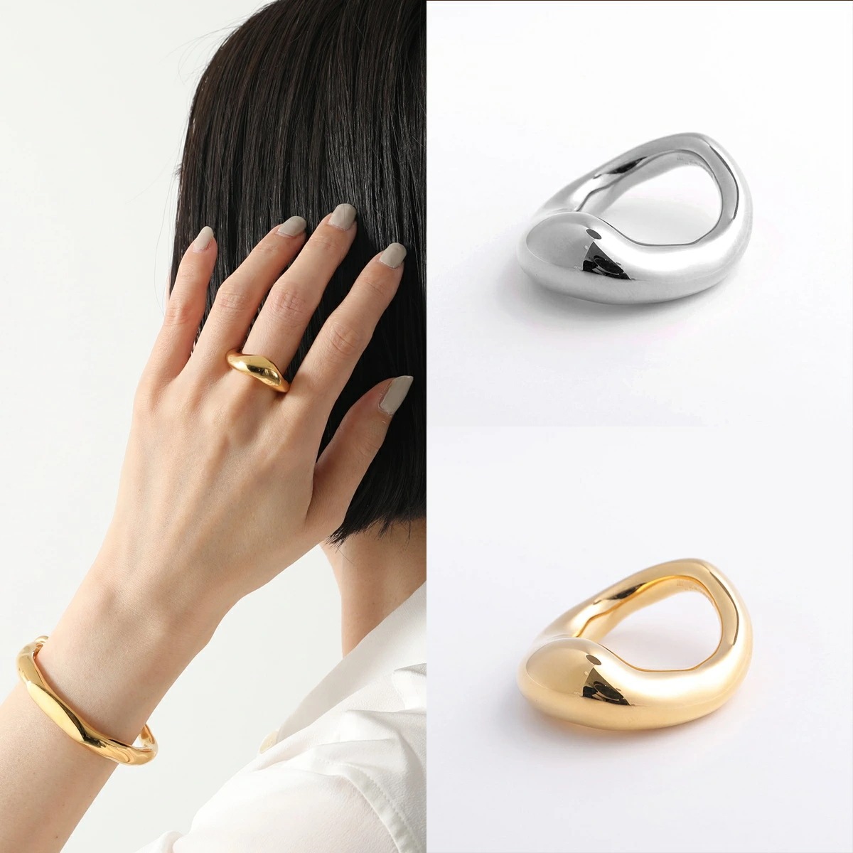 JIL SANDER ジルサンダー リング J11UQ0028 P4877 J11UQ0029 P4877 レディース 指輪 アクセサリー カラー2色