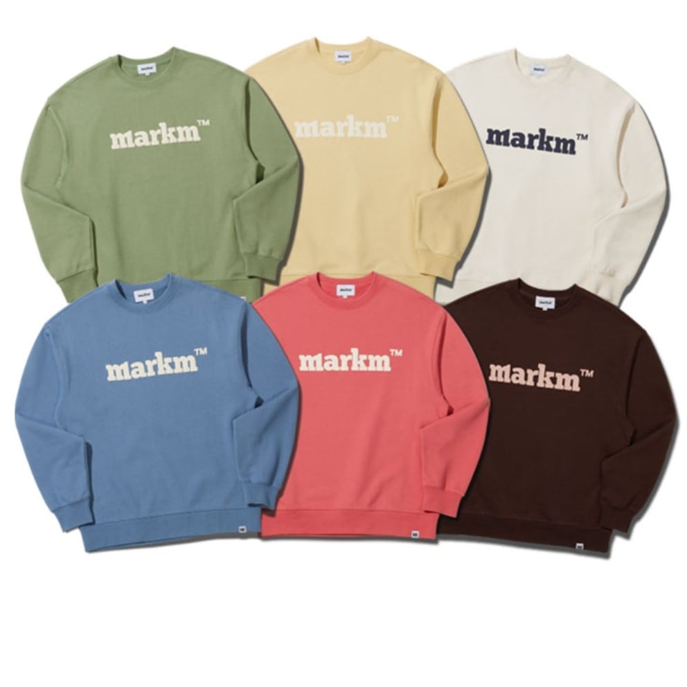 BASIC LOGO CREW NECK SWEAT-6COLOR