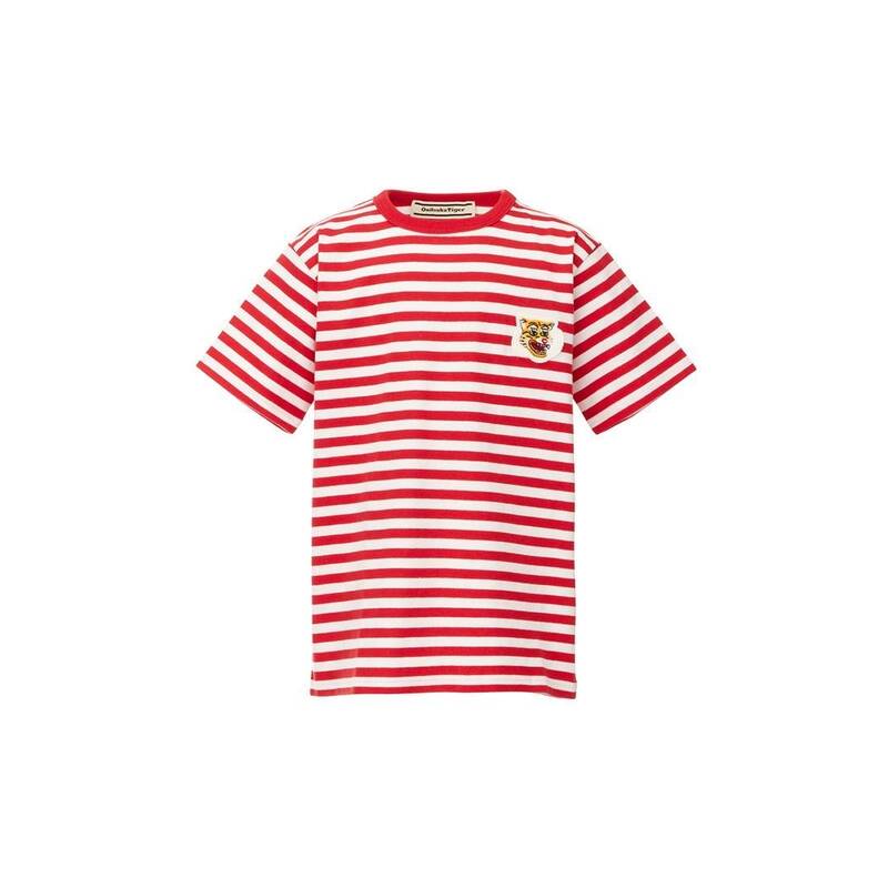 ONITSUKA TIGER KIDS キッズ刺繍パッチストライプTシャツ 2184A270_600 400032