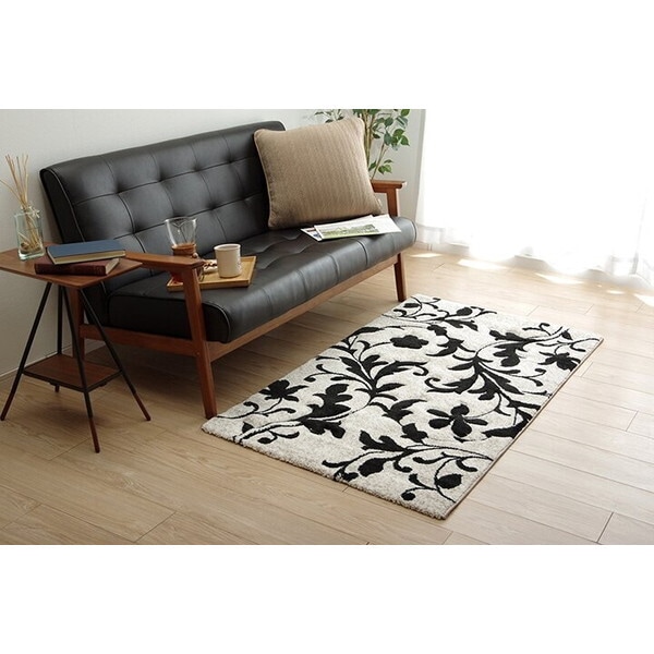 1320890030101 ネム BK 80×140 ブラック ウィルトン織りカーペット メーカー直送 5,221円