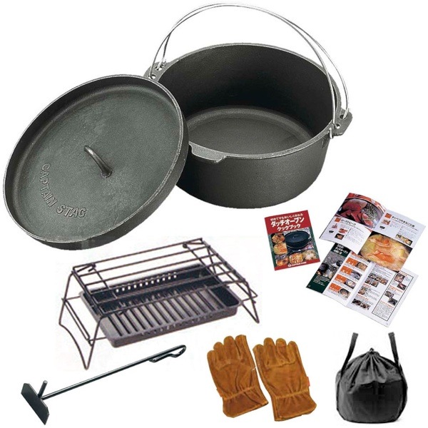 CAPTAINSTAG キャプテンスタッグ ダッチオーブン ビギナーセット 30cm アウトドア グッズ その他 M5542