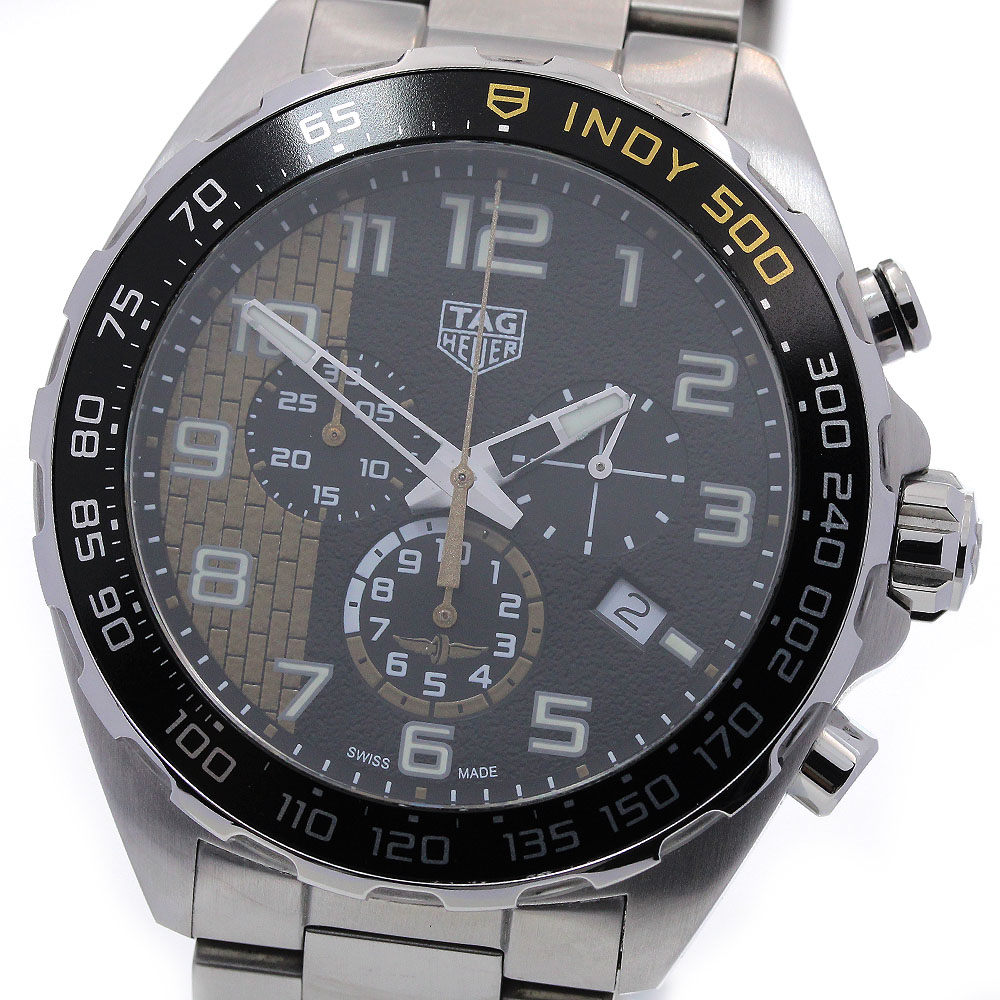 タグホイヤー TAG HEUER CAZ101AU フォーミュラー1 インディ500 クロノグラフ クォーツ メンズ 良品 箱・保証書付き_845187【中古】