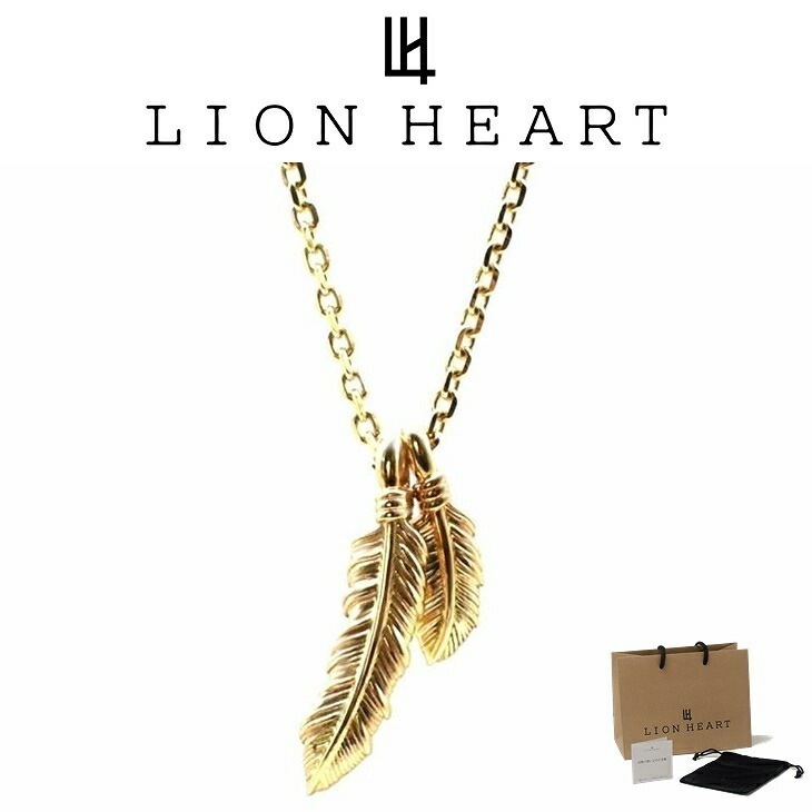 ネックレス メンズ ツインフェザープチネックレス K10 10金 プチモダン LH-1NE324 クリスマス 誕生日 プレゼント ギフト 彼氏 ブランド 人気