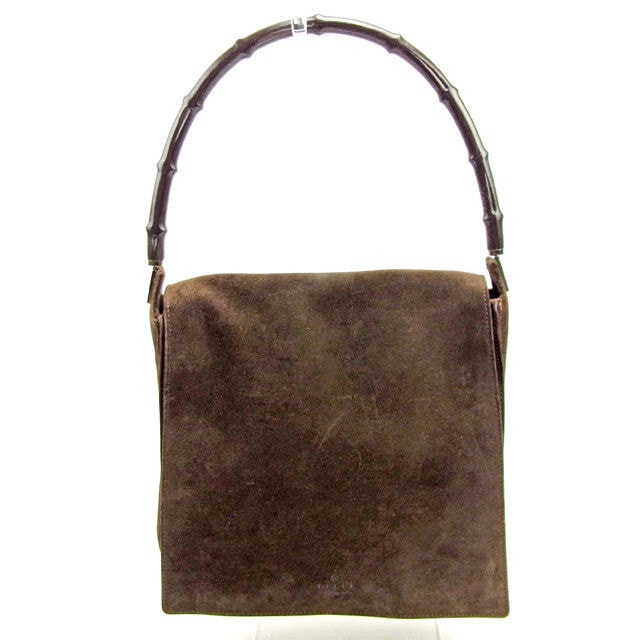 ショルダーバッグ ワンショルダー バンブー ブラウン 中古