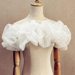 大人气ドレスアレンジ ウェディングボレロ ウエディングボレロ ショール ストール 二の腕カバー 花嫁 結婚式 二次会 披露宴 お色直し 前撮り オフホワイト 黒 ブラック-43