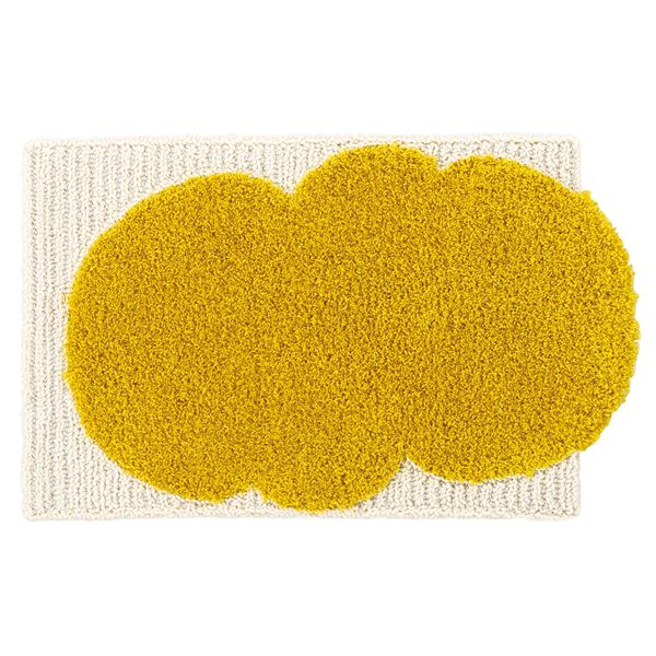 スミノエ デザインライフ カボチャクモマット/玄関マット 約幅45x長さ70cm モスグリーン