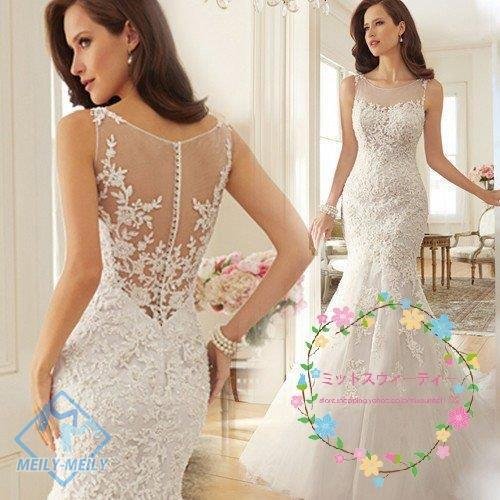 マーメイドラインドレス 白 二次会 ベアトップ 安い 花嫁 ウエディングドレス 結婚式 ロングドレス 10,651円