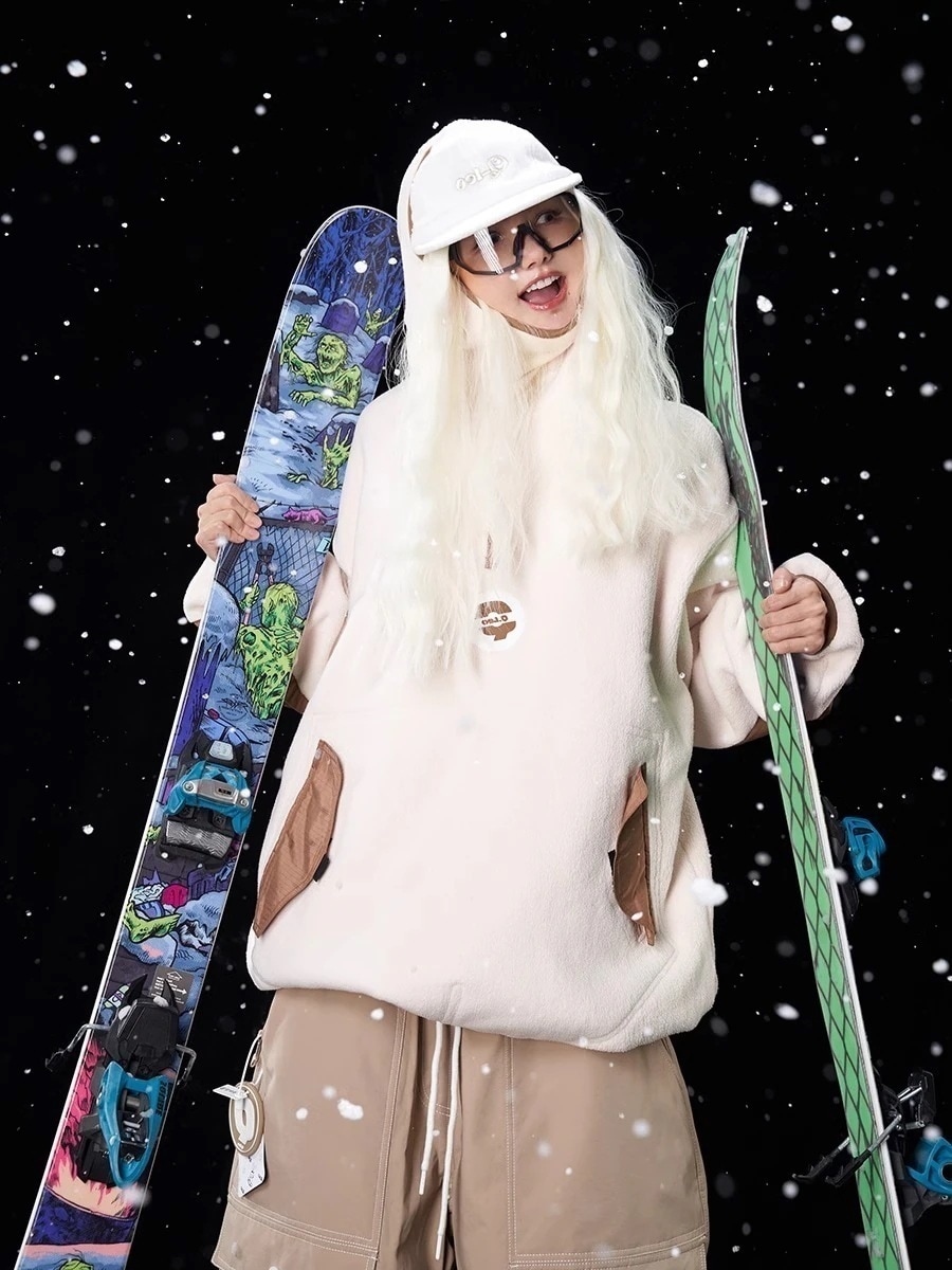 スノーボードウェア20242025単品レディースメンズトップスパーカースウェットグレーベージュパープルスノボースキーウェアスノボウェア韓国風防水防寒防雪保温防風 9,149円