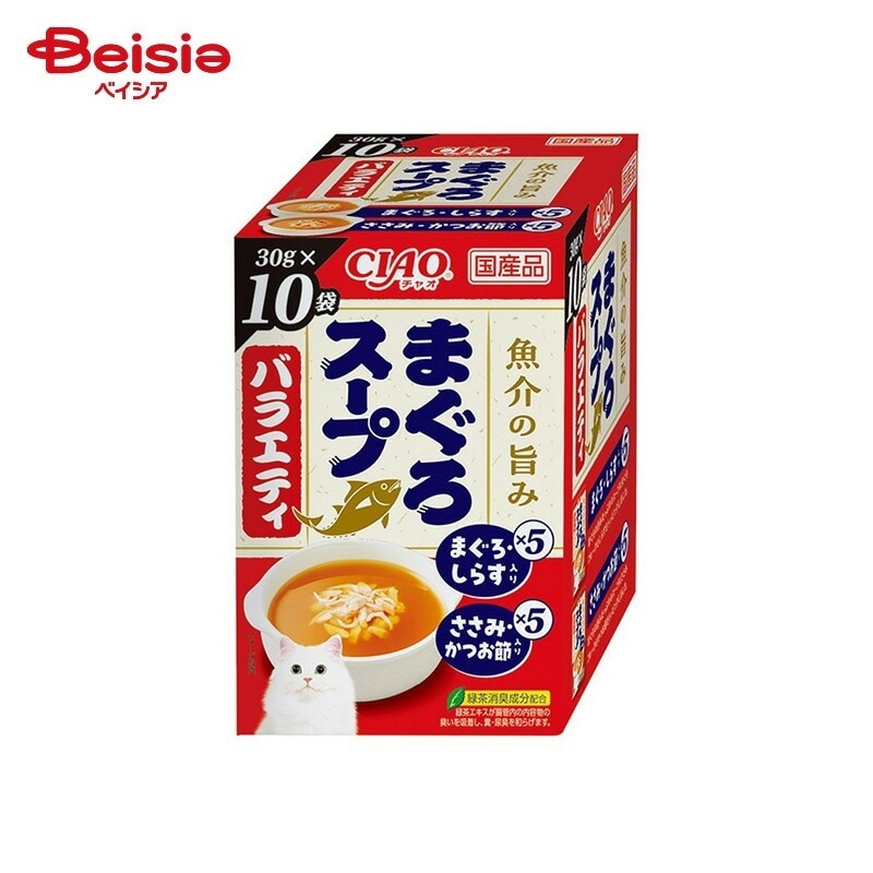 いなばペットフード CIAOスープ まぐろスープバラエティ （30g×10P）×12個 ペット